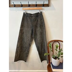 Sailor Wide Leg Dark Textured Wash Jeans